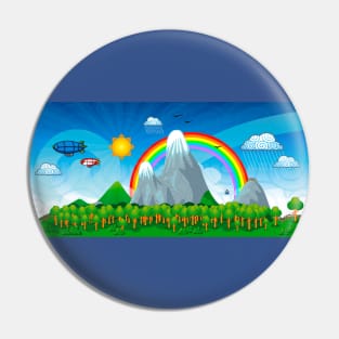 Child Fantasy Landcape Pin