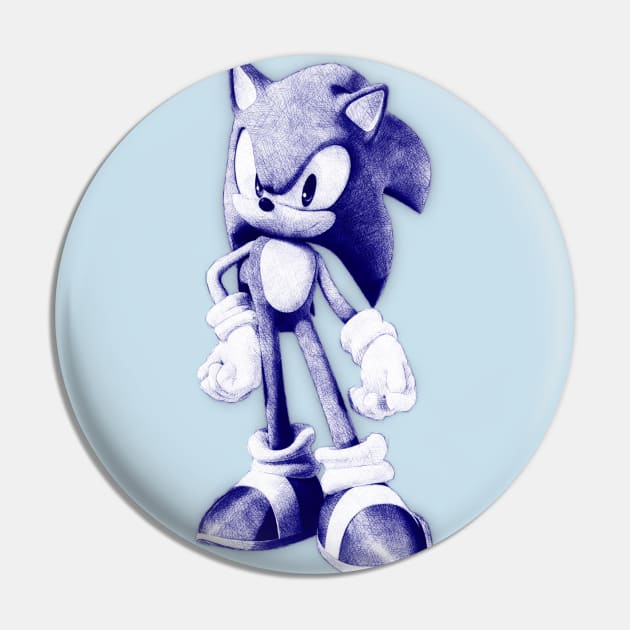 Sonic Pen Sketch Pin by masnono