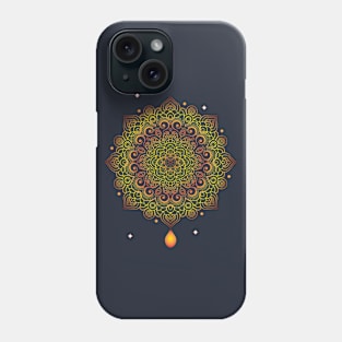 Mandala Jewel yellow Phone Case