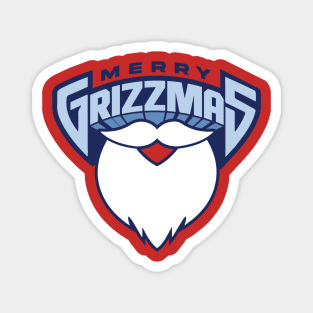 Merry Grizzmas Christmas Magnet