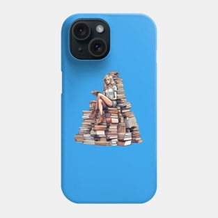 The Book Queen: Reigning over a Throne of Knowledge Phone Case