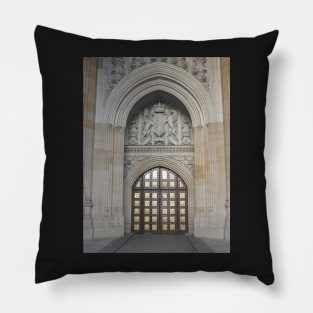 Westminster Tower Door, London Pillow