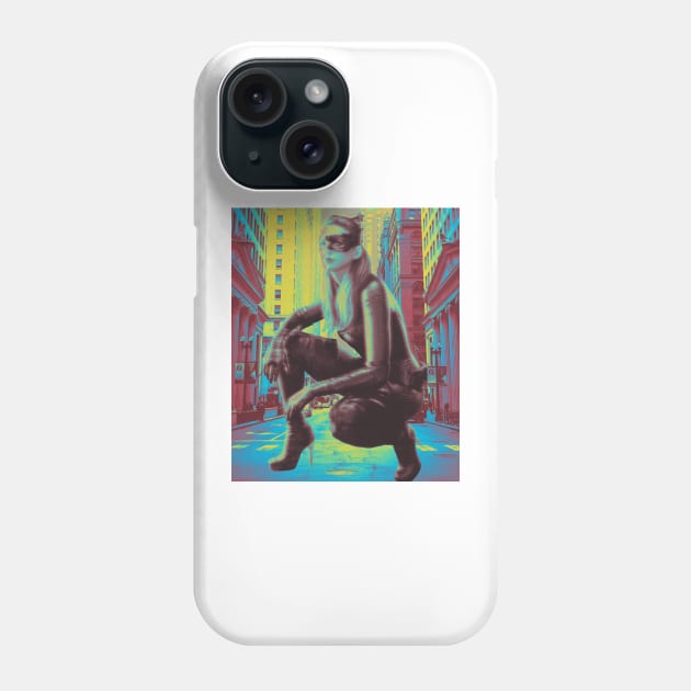 Huge Bat Woman in The City Phone Case by Ashera4u