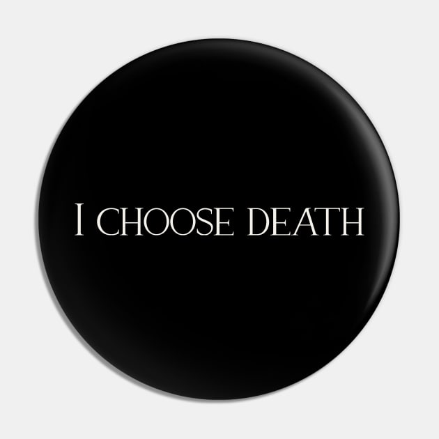 Death by cheerio (Front and back design) Pin by EllieMesseMerch