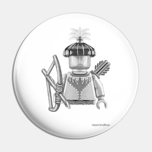 Tribal Warrior Pin by newmindflow