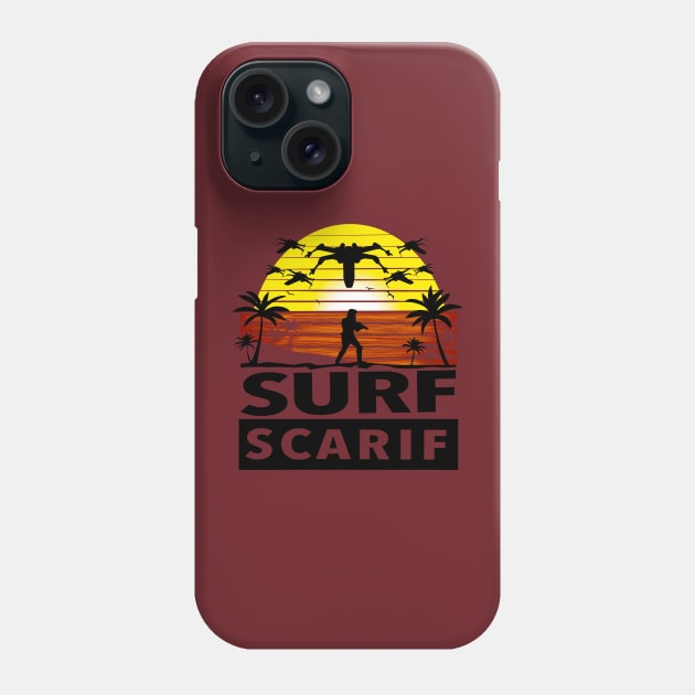 Surf Scarif Phone Case by Stuntman Fred's Fan Art