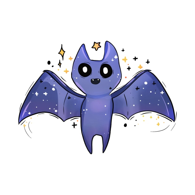 cute purple bat by Artlovelight