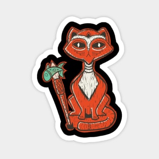 Tiki Cat Magnet