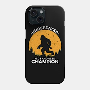 Hide and Seek World Champion - Retro Bigfoot Phone Case