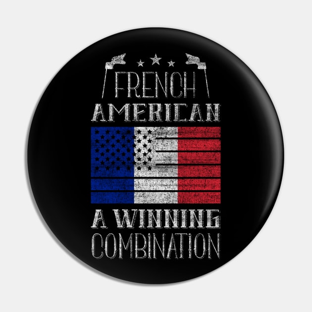 French American, A Winning Combination Pin by Family Heritage Gifts