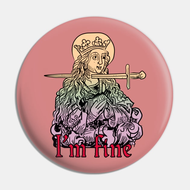 I'm fine - classical art meme, color Pin by vixfx