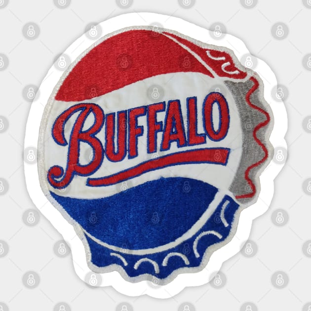 Buffalo Bison Actual Game Jersey Crest - Buffalo Bison Hockey - Sticker