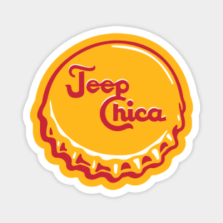 Jeep Chica Bottlecap Girl Magnet