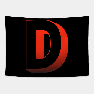 Letter D Letter Art Tapestry