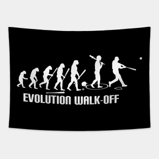 Evolution Baseball Walk Off Dinger Funny Tapestry