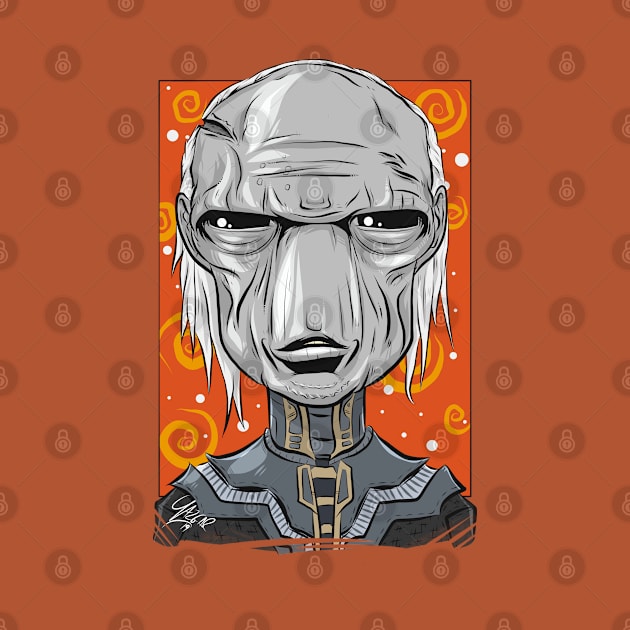 Pop Culture Caricature #2 - Ebony Maw by yazgar