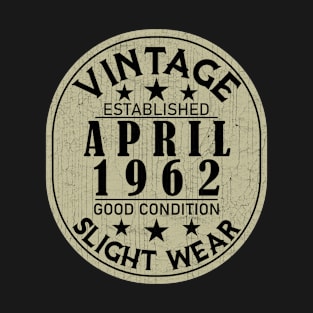 Vintage Established April 1962 - Good Condition Slight Wear T-Shirt