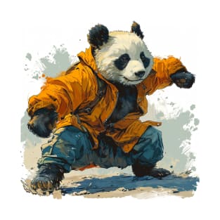 Kung Fu Modern Panda T-Shirt