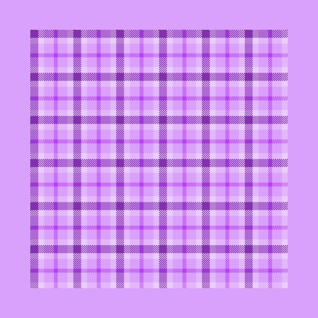 Purple Pixelated Plaid by ShinyBat