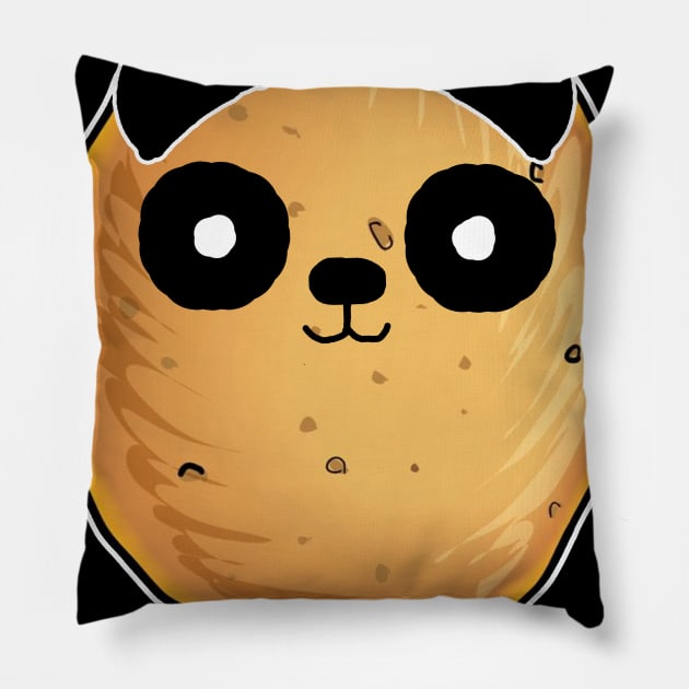 Pandatato Funny T-Shirt Cute Potatoes Panda Pillow by Danielsmfbb