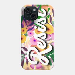 Resist floral design Phone Case