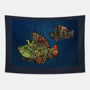 Steampunk Fish #5 Tapestry
