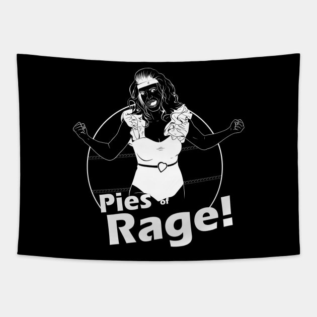 Pies of Rage! (if you don't like pink) Tapestry by DrMadness