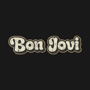 Bon Jovi - Vintage Text T-Shirt