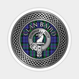 Clan Baird Crest & Tartan Knot Magnet