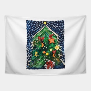 Christmas tree Tapestry