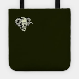 evil skull demon laughing (horned skull mask) Tote