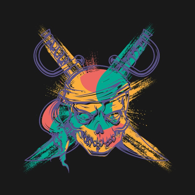 Pirate Skull by eufritz