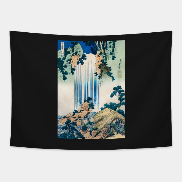 Yoro Waterfall in Mino Province Tapestry by MurellosArt