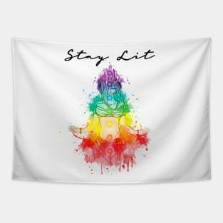 Stay Lit Chakra Woman 7 Chakras - Chakra Shine Tapestry