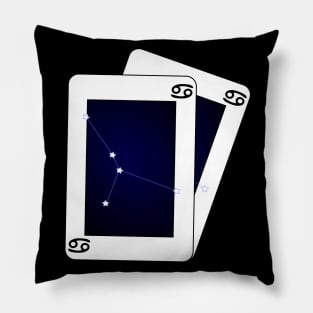 Cancer Zodiac Sign Card Pillow