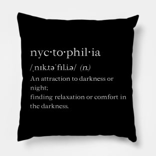 Encyclopedia tenebrarum: Nyctophilia Pillow