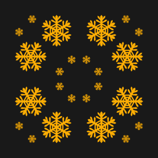 24 Golden Snowflakes T-Shirt