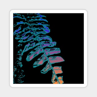 Boston fern vaporwave Magnet