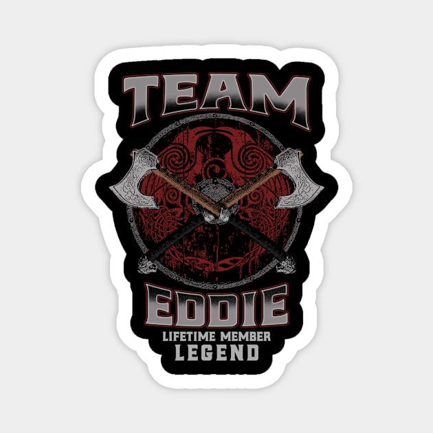 Eddie Name - Lifetime Member Legend - Viking Magnet by Stacy Peters Art