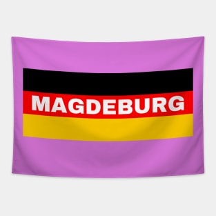 Magdeburg City in German Flag Tapestry