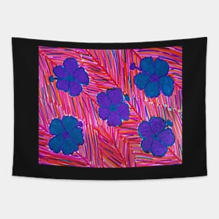 Pink Hawaii Dreams Hibiscus Print Tapestry