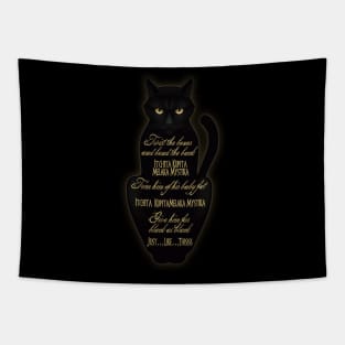 Binx Black Cat Curse Tapestry