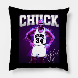 Charles Barkley The Chuck Basketball Legend Signature Vintage Retro 80s 90s Bootleg Rap Style Pillow