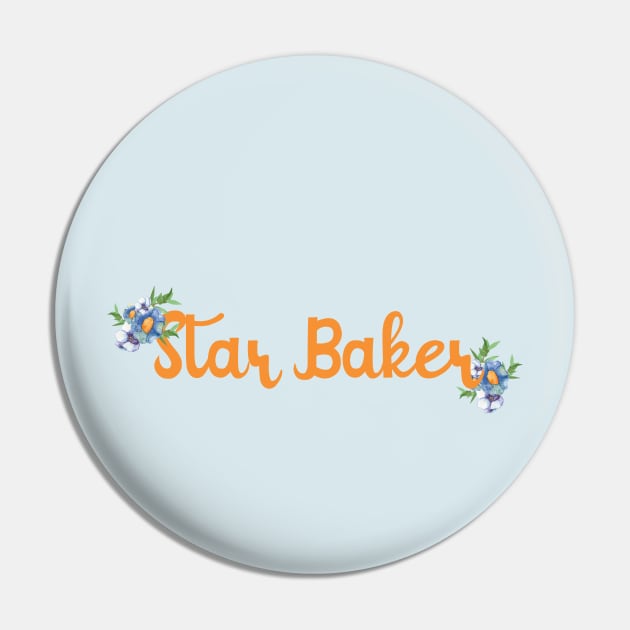 star baker gift Pin by shimodesign