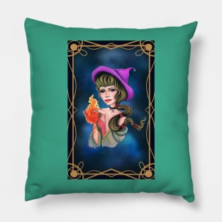 Blondie scorpio witch Pillow