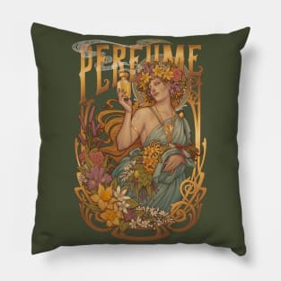 PERFUME - Art nouveau allegory Pillow