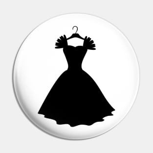 black dress Pin