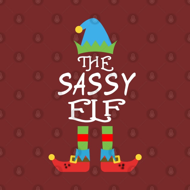 The Sassy Elf Matching Family Group Christmas Party SANTA by CareTees