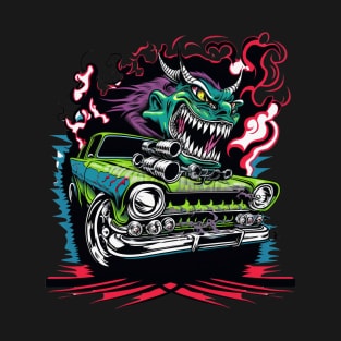 Monster Racing Dragon Troll Street Racer T-Shirt