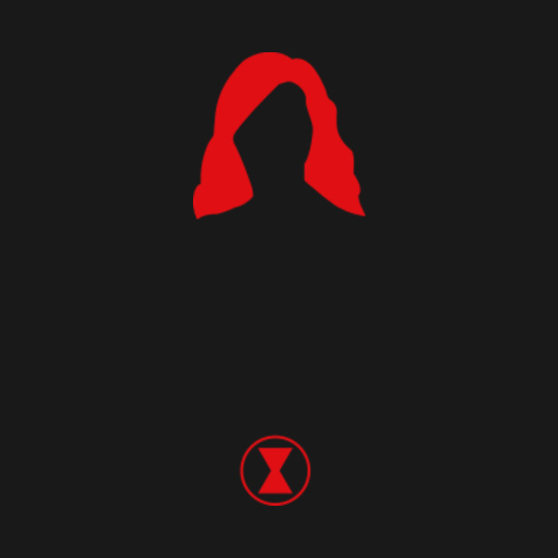 Minimalist Black Widow - Superheroes - T-Shirt | TeePublic